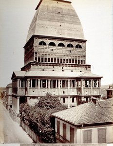 View of the Antonellian Mole in Turin, c.1878 by Italian Photographer