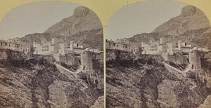 View of the Palace of the Princes in the Principality of Monaco by Italian Photographer