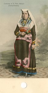 Woman Wearing Traditional Costume, San Polo Matese, Molise, Italy, ca 1910