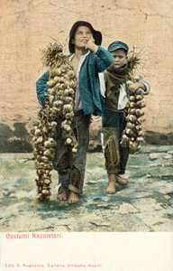 Young Garlic Vendors, Naples