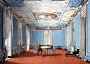 A Neo-Classical Neopolitan Palazzo Interior by Italian School