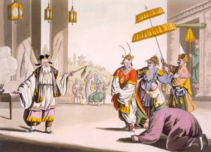 A theatrical performance in the open air, c.1820s-30s by Italian School