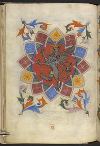 Heraldic figure: A griffin, Statute of the Guild of Tailors, from 