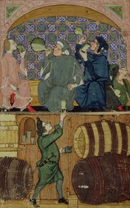 Drunkenness, from Treatise on the Vices by Italian School