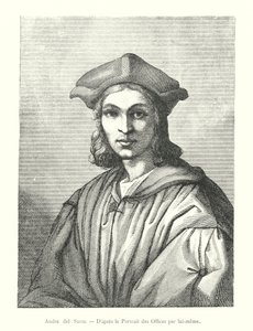 Andrea del Sarto, After the Portrait of the Uffizi by Himself (engraving) by Italian School
