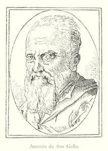 Antonio da San Gallo (engraving) by Italian School
