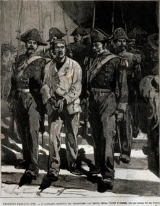 Arrest of Giovanni Passannante who carried out the attack on King Umberto I in Naples in 1878 by Italian School