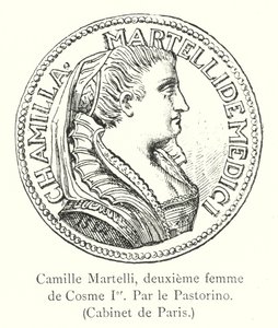 Camille Martelli, Second Wife of Cosimo I, by Pastorino, Cabinet de Paris