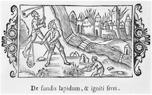 Capture of a town by fire, illustration from Historia de Gentibus Septentrionalibus by Olaus Magnus, published in Rome, 1555 by Italian School