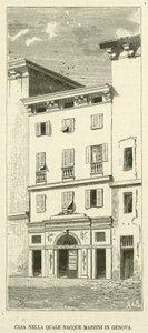 Casa Nella Quale Nacque Mazzini in Genova by Italian School