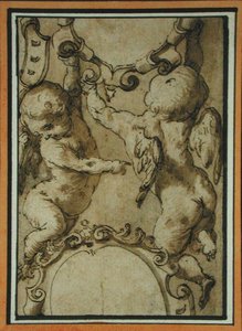 Cherubs, early 17th century by Italian School