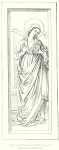 Annunciation, Collection of Florence, Academy of Fine Arts, by Filippo Lippi (engraving) by Italian School