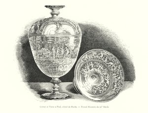 Cornet and Wine Glass, Rock Crystal, Florentine Work of the 15th Century by Italian School
