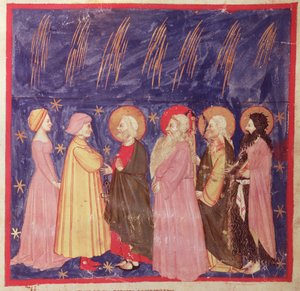 Dante and Beatrice with the Saints of Paradise, from The Divine Comedy by Dante Alighieri