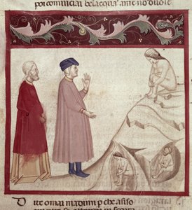 Dante and Virgil Meet the Souls Imprisoned in the Rocks, from The Divine Comedy by Dante Alighieri