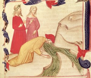 Dante Purifying Himself before Entering Paradise, from The Divine Comedy by Dante Alighieri
