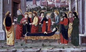 Death of the Virgin (compartment of a predella), Veneto, c.1480