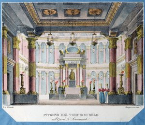Stage Design for the Opera La Semiramide by Ch. Gluck