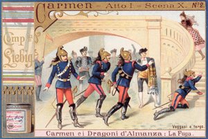 Decoration for Act I, Scene i of Carmen by Georges Bizet