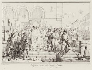 Deposition of Doge Galla, 750 by Italian School