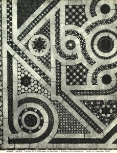 Detail of the Cosmatesque Floor of the Basilica of San Giovanni in Laterano, Rome