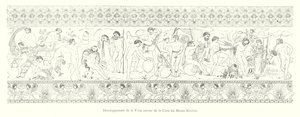 Development of the Frieze around the Cista of the Kircher Museum (engraving)