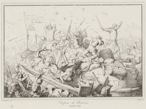 Defense of Brescia by Italian School