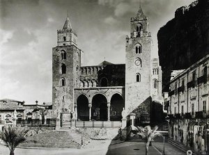 Exterior of the Duomo, begun in 1131 by King Roger II of Sicily by Italian School