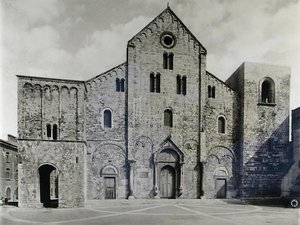 Facade of the basilica, founded in 1087 to receive the relics of St. Nicolas