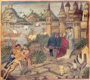 Facsimile of the School of Salerno, from the Canon of Medicine by Avicenna