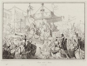 Feast of the Marias, 13th Century (engraving) by Italian School
