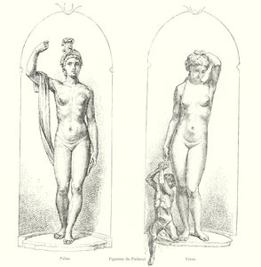 Figurines of the Pedestal, Pallas, Venus (engraving)