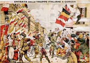 The Capture of Gorizia by Italian Troops, 1918 by Italian School