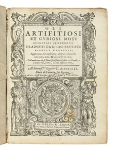 First Edition of Aleotti’s Translation of Hero
