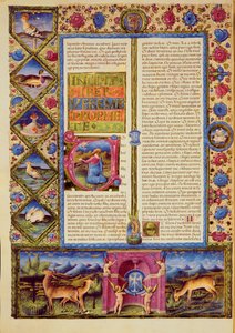 Opening of the Book of Jeremiah, from the Borso d