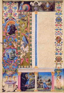 Genesis. Creation of the Universe, from the Borso d