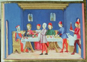 Jesus During the Meal at the House of the Pharisee Asks if He Is Allowed to Heal on the Sabbath by Italian School