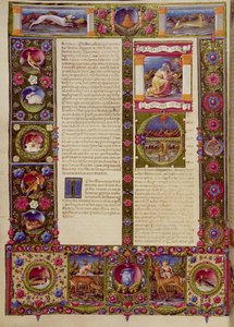End of the Book of Moses, Beginning of the Book of Joshua, from the Borso d