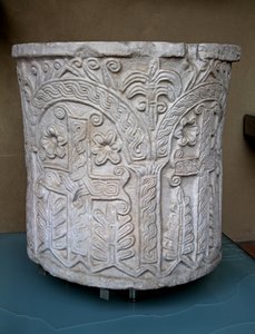 Font, originally from the church of St Agatha in Quirinale