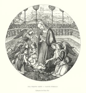Fra Filippo Lippi, Holy Family, Pitti Palace Collection (engraving) by Italian School