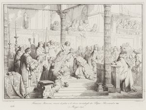 Francesco Morosini Receives the Pileus and Sword Sent by Pope Alexander VIII by Italian School