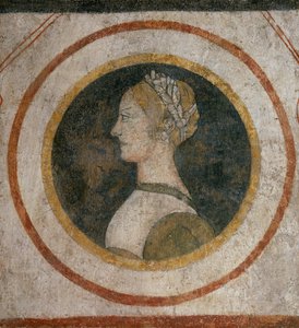 Fresco of a woman of the Vismara family, formerly in the Casa Vismara in Legnano by Italian School
