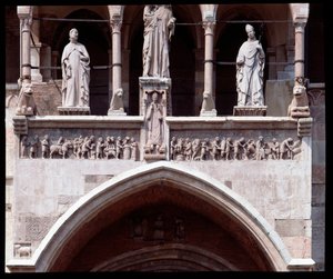 Frieze of the months of main entrance by Italian School