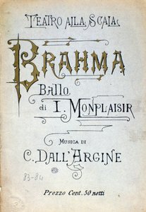 Frontispiece of Brahma ballet by Monplaisir and dell