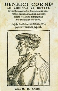 Frontispiece of De Incertitudine et Vanitate Scientiarum Declamato Invectiva, by Heinrich Cornelius Agrippa, 1539