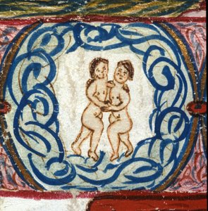 Sign of Gemini, Italian Horoscope, mid-15th century by Italian School