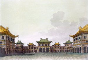 Home of a rich individual in Peking, c.1820s-30s by Italian School