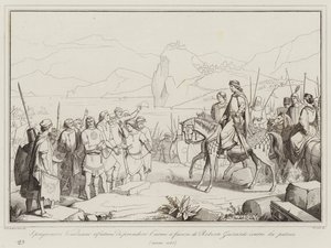 The Venetian prisoners refuse to take up arms in favor of Robert Guiscard against their homeland by Italian School