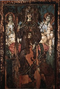 Icon of the Virgin of Clemence or Madonna Theotokos, 8th century, Church of Saint Mary in Trastevere