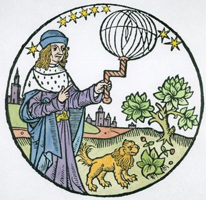 Ideal Portrait of Aristotle (384-322 BC), Copy of an Illustration from Aristoteles cum Leonardi Aretini Commentariis, Venice 1516, Used in a History of Magic, Published Late 19th Century by Italian School